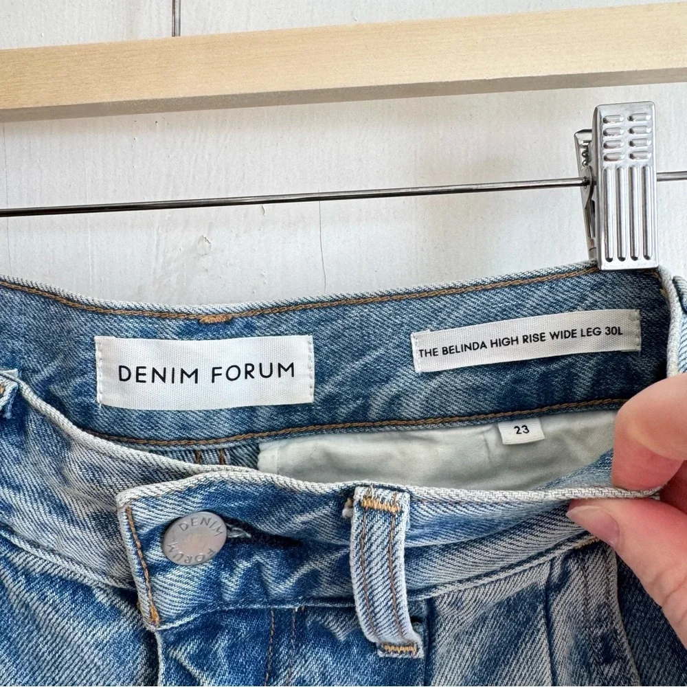 Denim Forum The Belinda Wide Leg Jeans - Picture 9 of 10